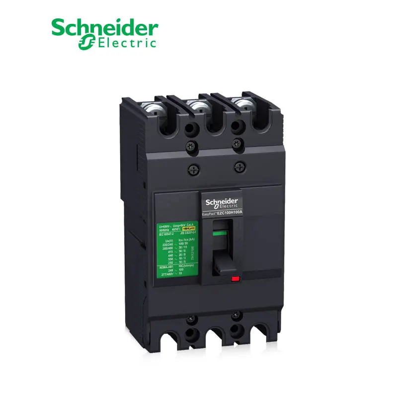 شنايدر - قاطع رئيسي 15 أمبير - EasyPact EZC100N, 3P, 15A, 15kA 400/415V, TMD Trip Unit