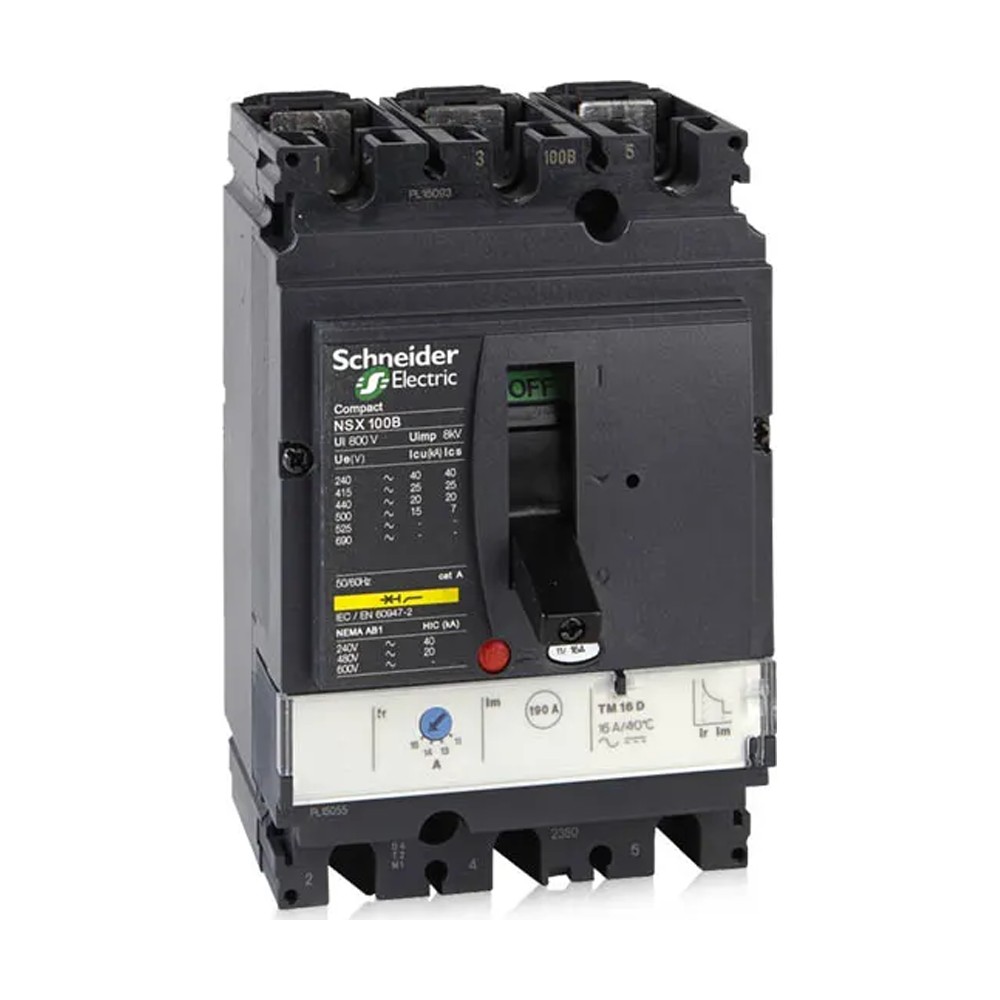 قاطع رئيسي شنايدر ComPact NSX100B 3P 3d TMD 25A 25kA 415VAC