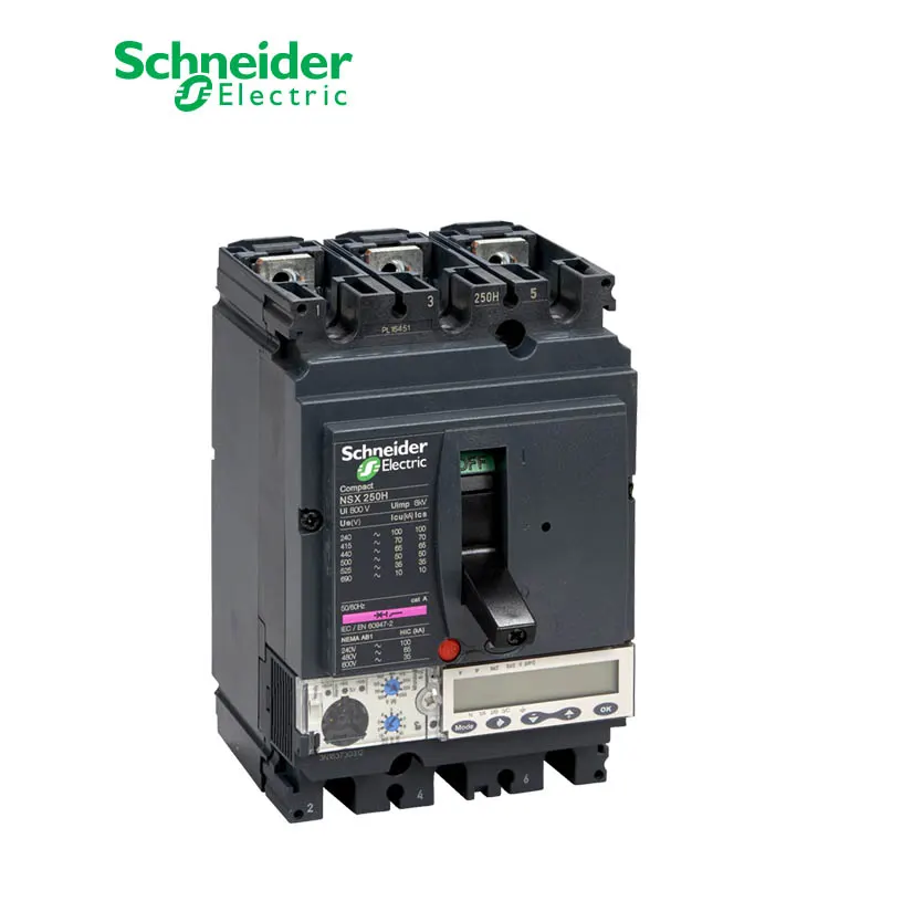 شنايدر - قاطع رئيسي 160 أمبير - ComPact NSX250H, 3P 3d, 70kA at 415 VAC, MicroLogic 5.2 A Trip Unit 160A