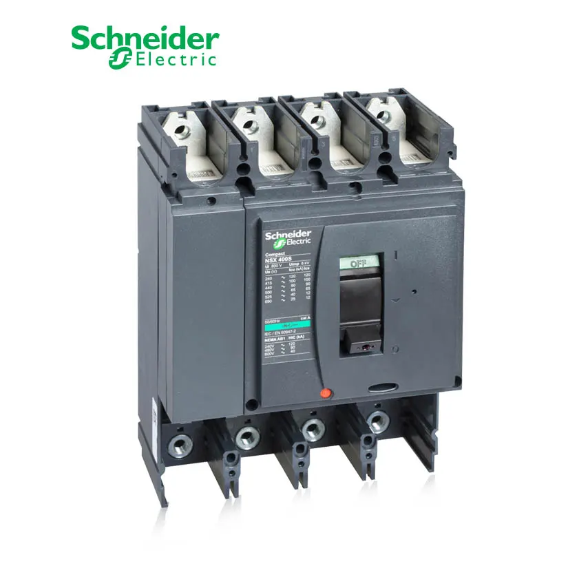 شنايدر - قاطع رئيسي 400 أمبير - ComPact NSX400H, 400A, 4P, 70kA at 415 VAC 50/60 Hz, w/o Trip Unit