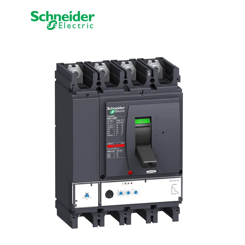 شنايدر - قاطع رئيسي 400 أمبير - ComPact NSX400F, 4P 4d, 36kA at 415 VAC, MicroLogic 2.3 Trip Unit 400A