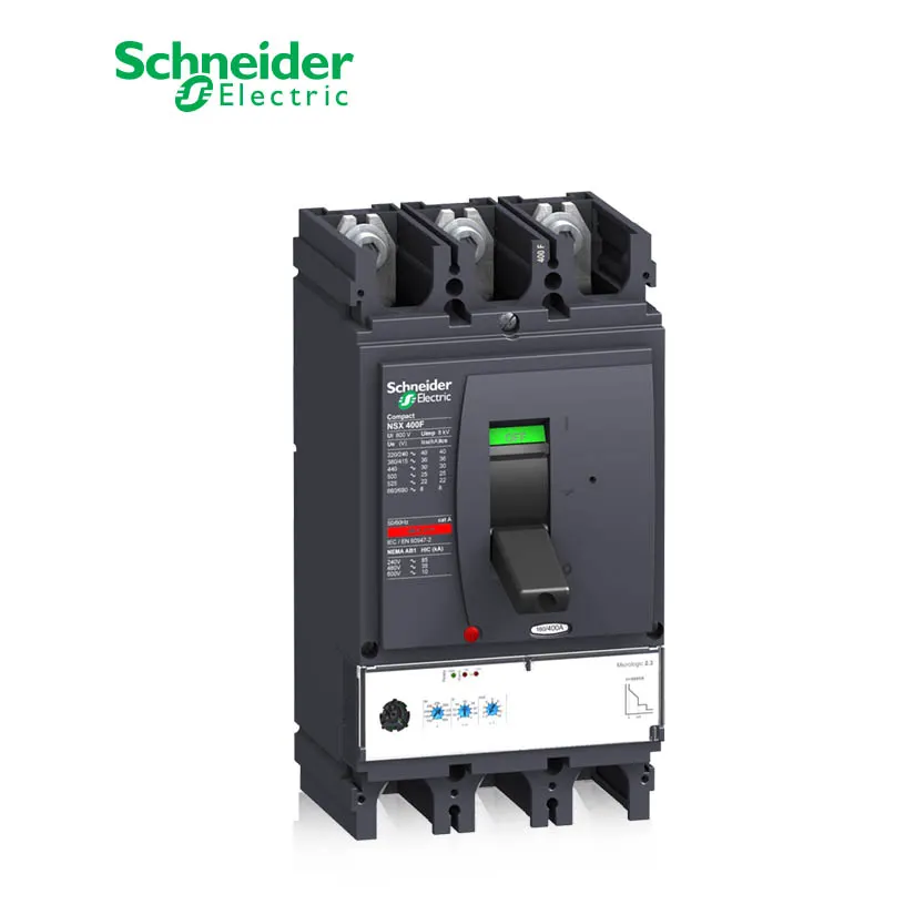 شنايدر - قاطع رئيسي 400 أمبير - ComPact NSX400H, 3P 3d, 70kA at 415 VAC, MicroLogic 2.3 Trip Unit 400A