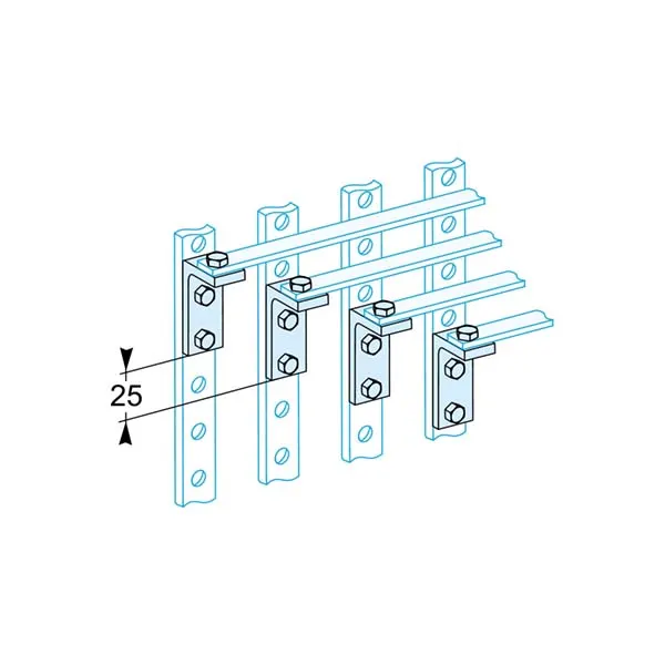 شنايدر - إكسسوار لوحة خدمة - 4 COPPER ANGLE BRACKETS 250A
