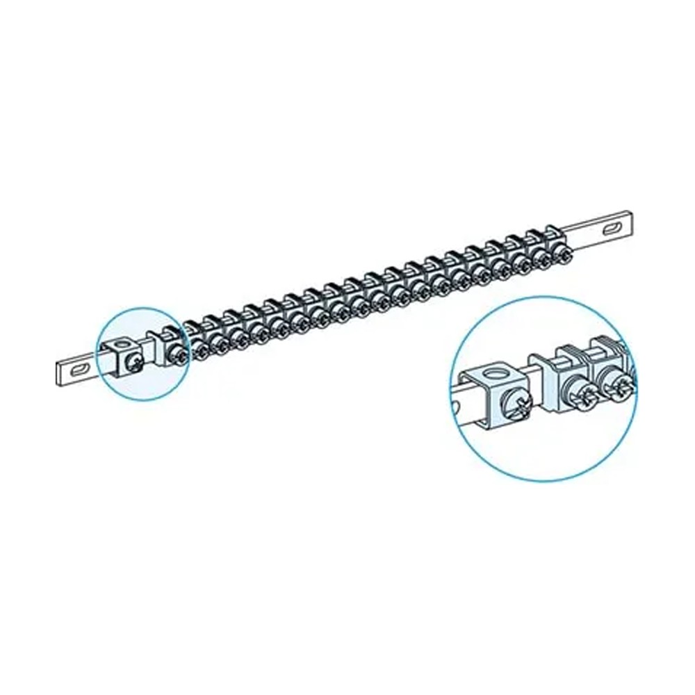 شنايدر - إكسسوار لوحة خدمة - EARTH BAR 35²/40 CLAMPS L450 LINERGY TB