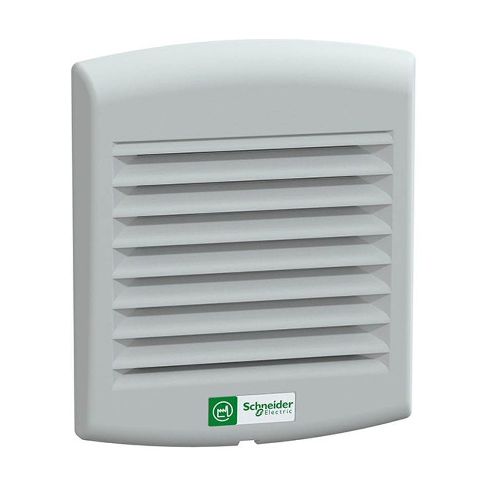 شنايدر - وحدة تهوية قسرية ClimaSys، IP54، تدفق هواء 38m³/h، 230V، مع شبكة مخرج وفلتر G2