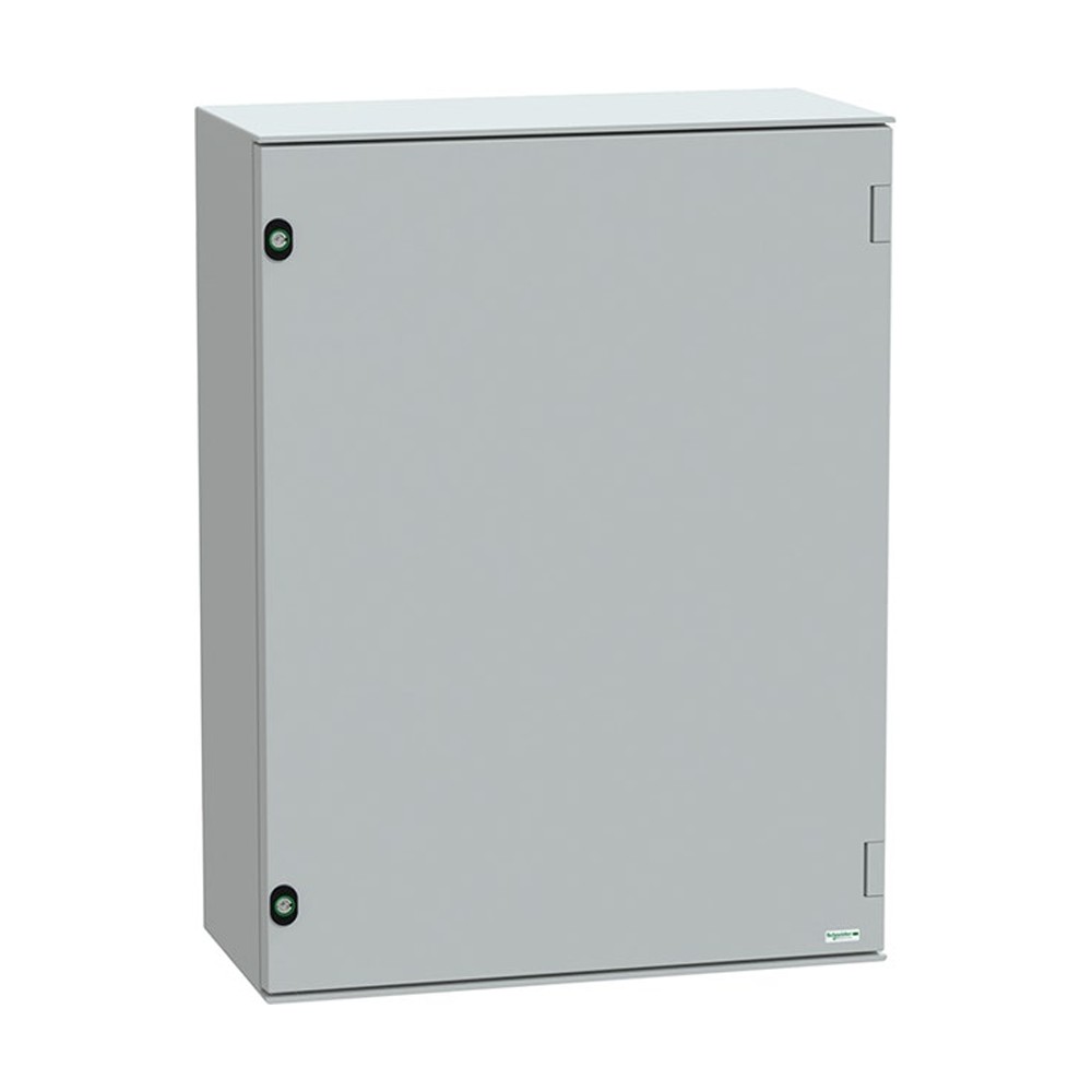 SCHNEIDER ELECTRIC - صندوق توزيع بوليستر للتركيب على الحائط PanelSeT PLM باب عادي 847x636x300mm IP66 IK10 RAL 7035