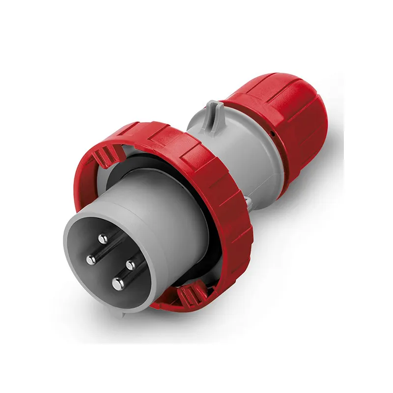 سكامي - قابس صناعي، 32A، 3P+E، 3h، IP66/IP67/IP69، 380V 50Hz/440V 60Hz، 50Hz، 60Hz، أطراف لولبية