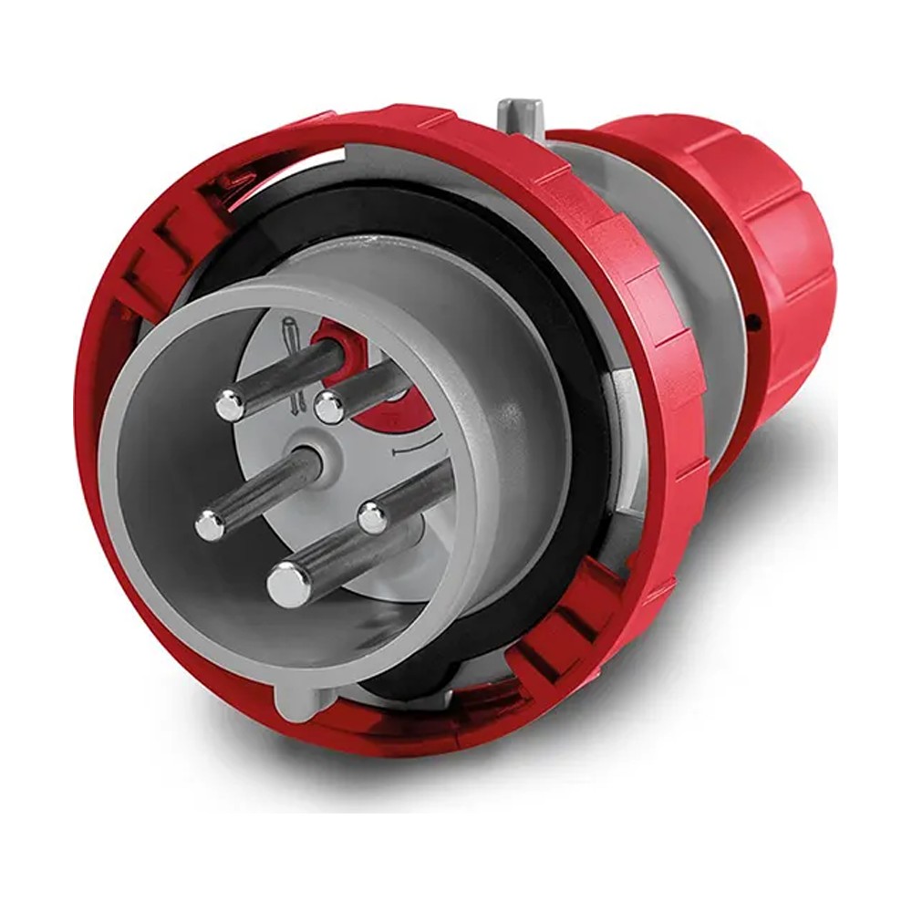 سكامي - قابس صناعي، 32A، 3P+N+E، 6h، IP66/IP67/IP69، 346-415V، 50Hz، 60Hz، أطراف لولبية، مع جهاز عكسي