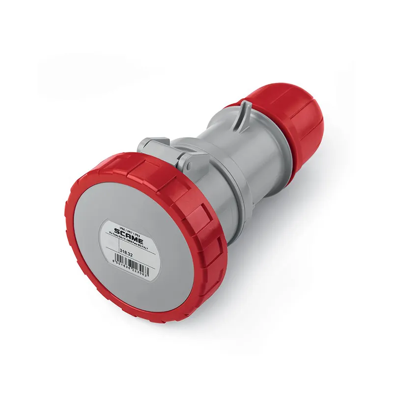سكامي - موصل، 32A، 3P+E، 3h، IP66/IP67/IP69، 380V 50Hz/440V 60Hz، 50Hz، 60Hz، أطراف لولبية