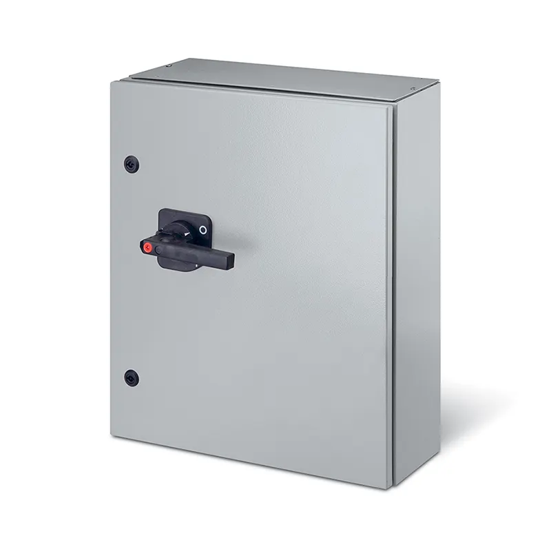 سكامي - مفتاح فصل مغلق (AC22A/AC23A)، 250A، 6P، IP65، 600x800x300mm، K2 IK10، عام رمادي/أسود