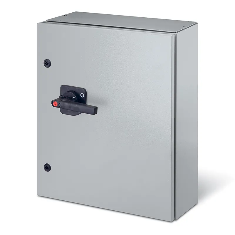 سكامي - مفتاح فصل - 630 أمبير - 3P+N - IP65 - مقاس 500x700x250 مم - Metal - أسود/رمادي