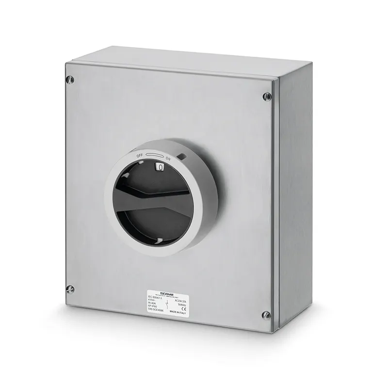 سكامي - مفتاح فصل، 25A، 6P، IP65، 250x280x120mm، Y3، IK10، عام، رمادي/أسود