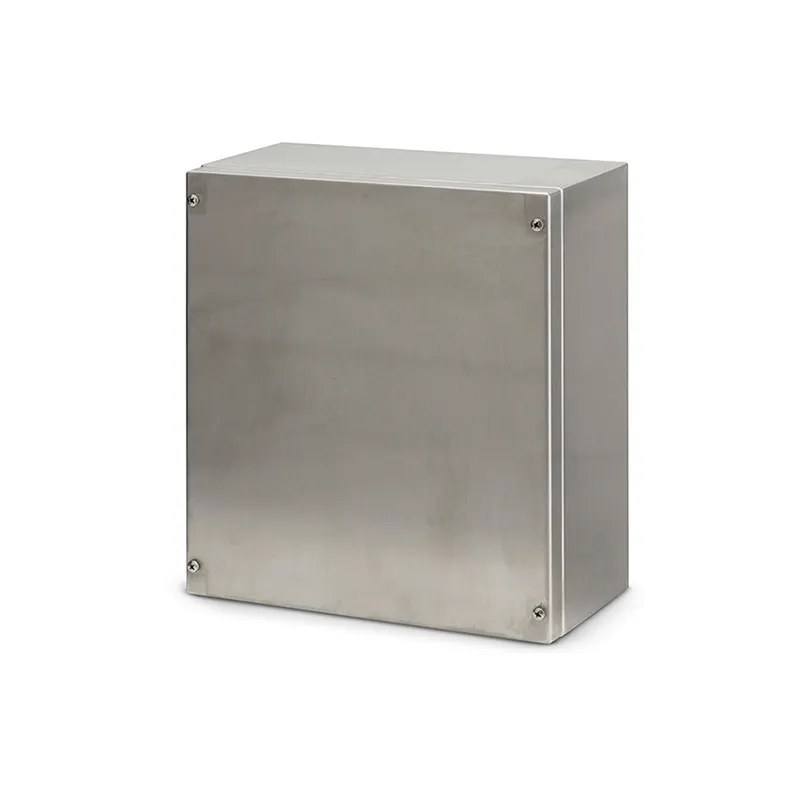 سكامي - صندوق، تركيب سطح، 300x400x150mm، IP66، مكون رمادي، فولاذ مقاوم للصدأ [AISI316L]، سيليكون