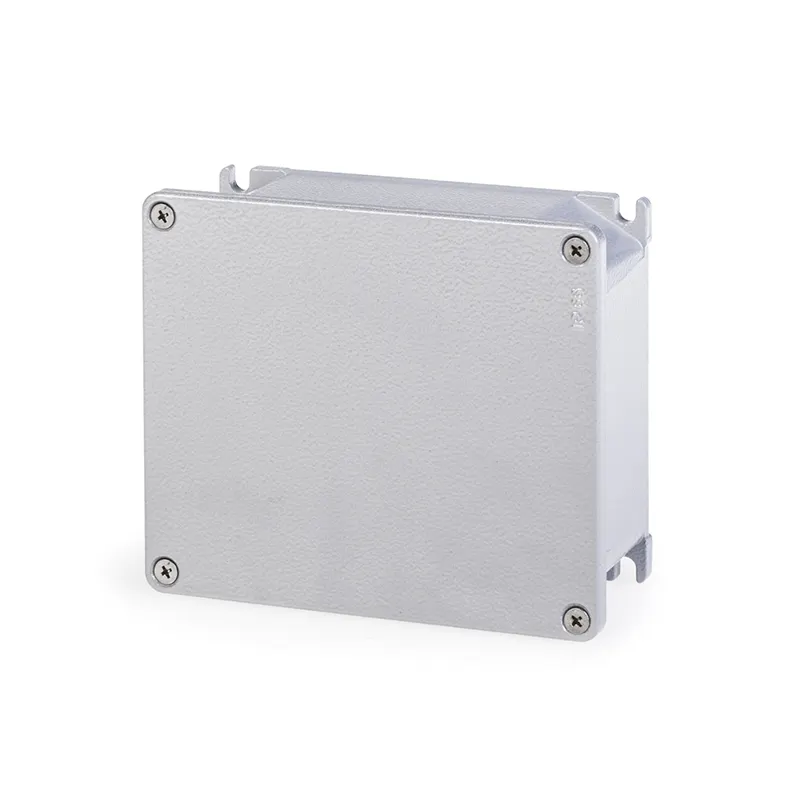 سكامي - صندوق تقاطع، 166x142x64mm، IP66، سطح، رمادي، ألمنيوم مسبوك