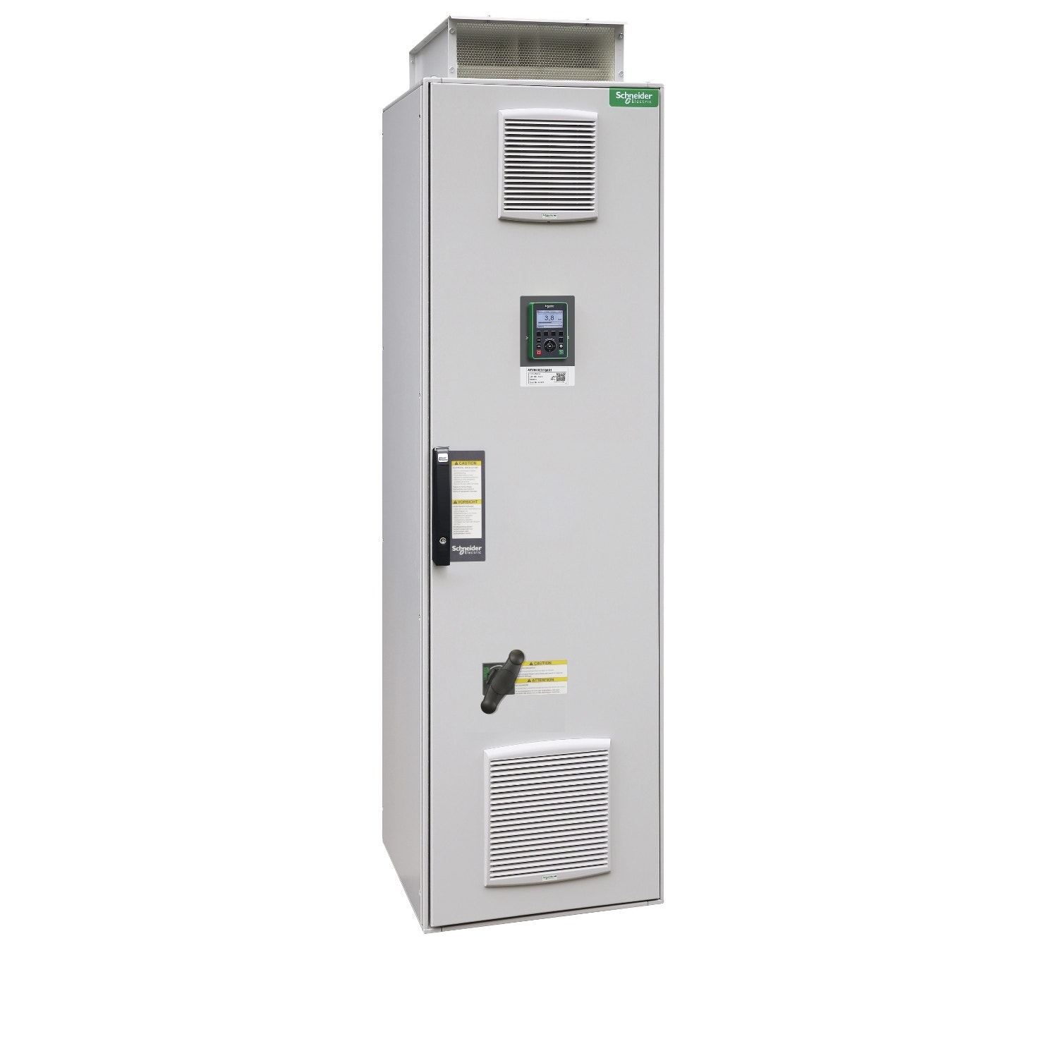 Schneider Electric - محرك متغير السرعة Altivar Process ATV600، نظام محرك مدمج ATV660، 280/220 kW، 480 V، CE، IP23