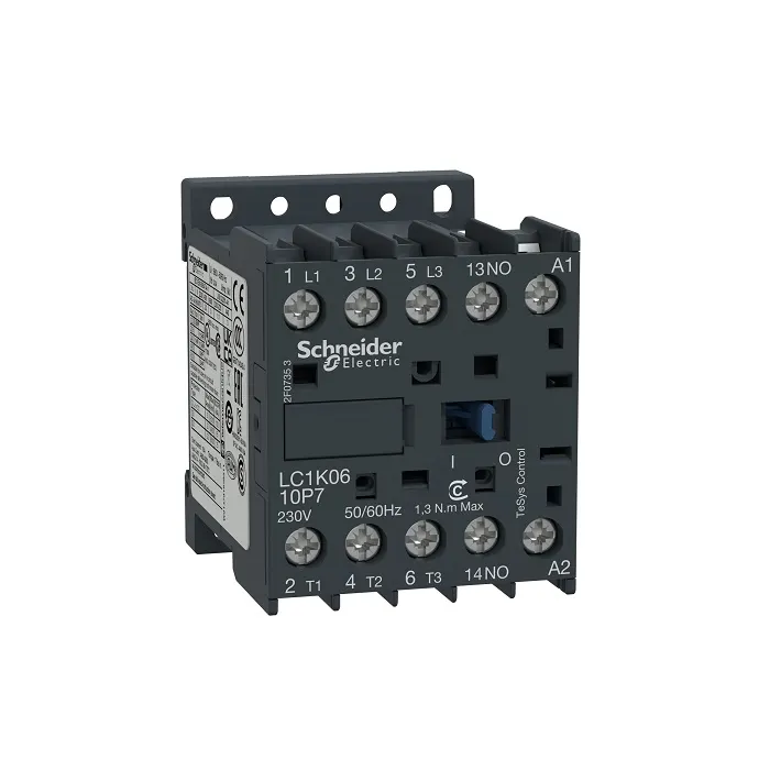 شنايدر - كونتاكتور - 3P - AC-3/AC-3e - 440V 6A - Aux. 1NO, 24V AC Coil