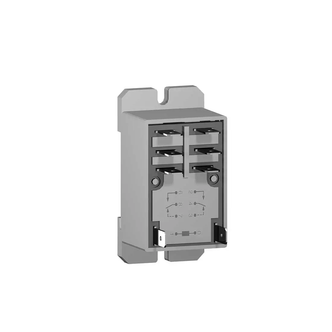 شنايدر - ريلي تحكم - Zelio RSB - 2 C/O - 120 V AC - 8 A - with socket