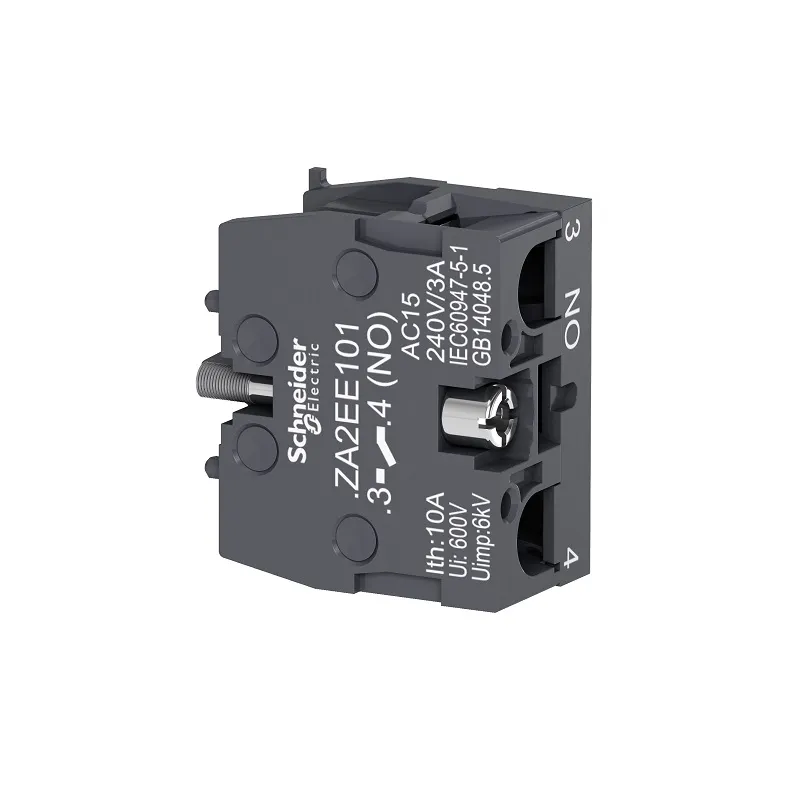 شنايدر - أكزيليري كونتاكت - Easy Harmony XA2, Single Contact, for Head 22mm, Faston Terminal, 1NO