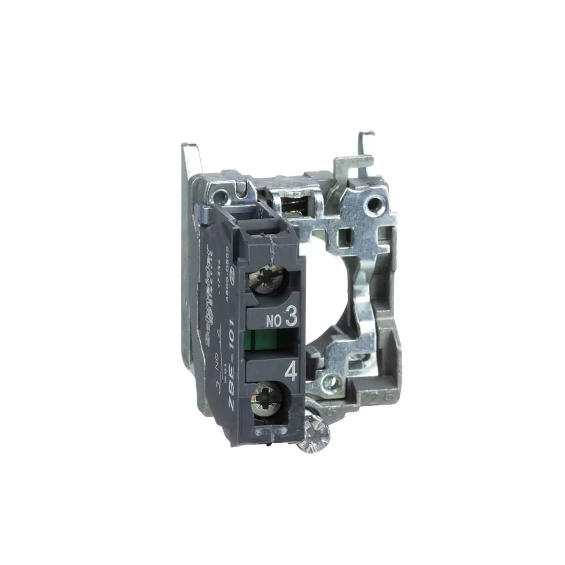 شنايدر - Single contact block with body/fixing collar 1NO screw clamp terminal