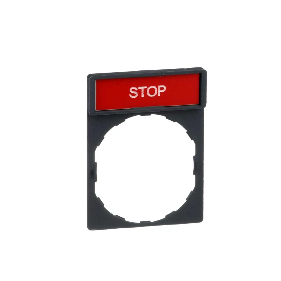 شنايدر - غطاء تثبيت مقاس 30x40 مم - مع علامة (STOP)
