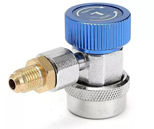 بلف تعبئة فريون سيارات R-134a ( أزرق )