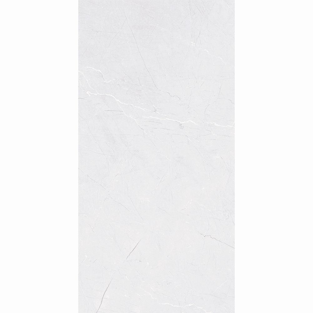 بلاط سيراميك مستقيم الحواف 30x60x0.9 سم رمادي فاتح لامع