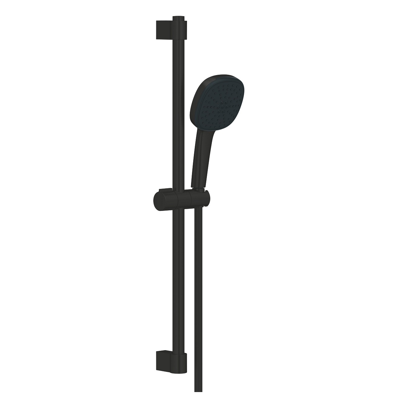 GROHE Tempesta Cube 110 Shower Rail Set 2 Sprays (Rain, Jet), Black, with Hand Shower
