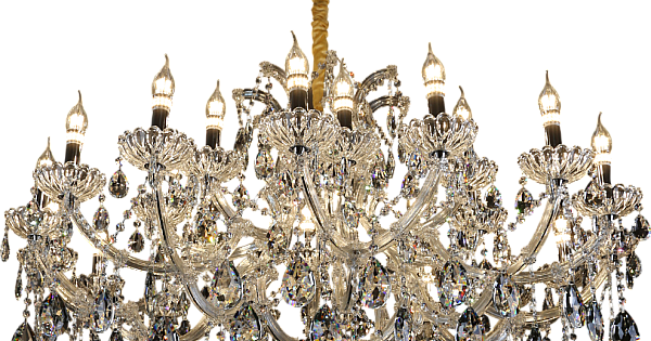 نجف شمعدان فضي الارتفاع 840 القطر1180 E14*24L