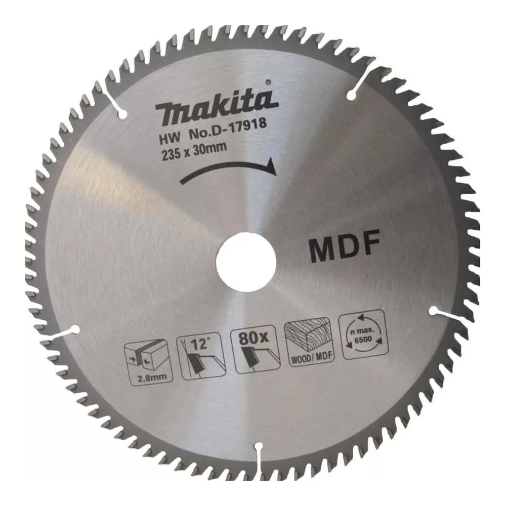 ماكيتا إكسسوارات, (MDF) لوح ألياف متوسط الكثافة متخصص في التقطيع 235 ملم D-17918