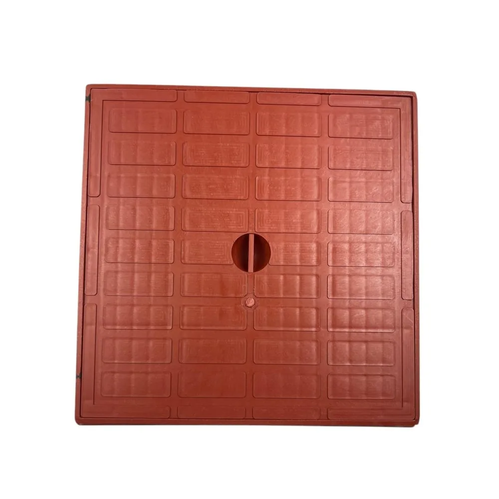غطاء تفتيش بلاستيك 70×70 احمر