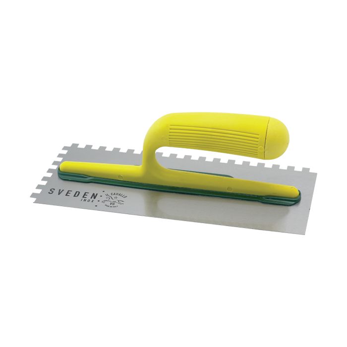 Sveden Plastering Trowels (Nylon Handle - 6 × 6 مسنن)