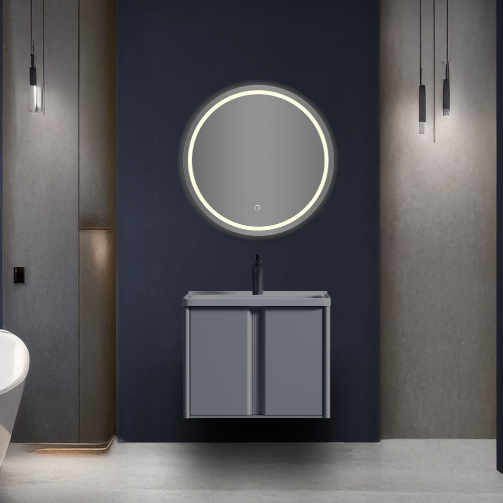 مرآة حمام دائرية مع إضاءة ليد TECA TC-804 60×60 سم