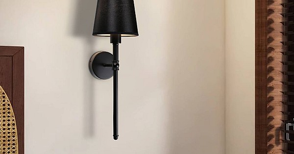 إضاءة أبليك حائط مودرن اسود E14*1L