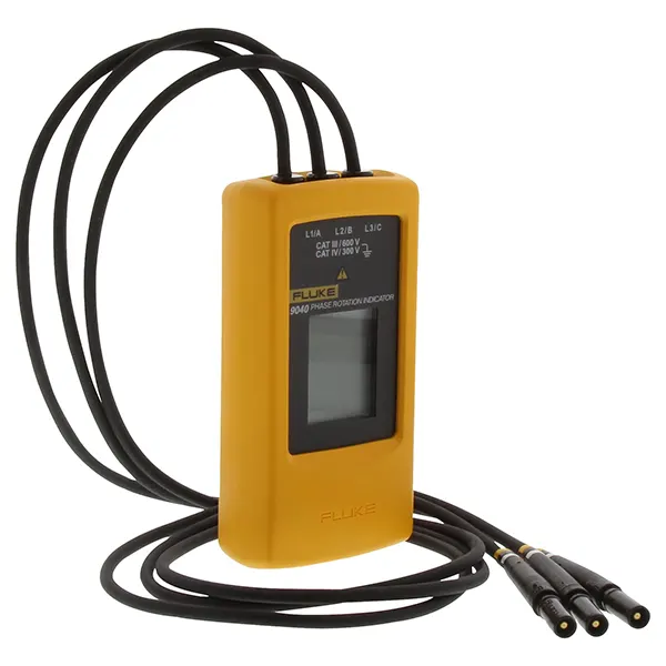 جهاز فحص تتابع الفازات ديجيتال فلوك FLUKE-9040 40 إلى 700 فولت تيار متردد 15 إلى 400 هرتز CAT III 600V/CAT IV 300V