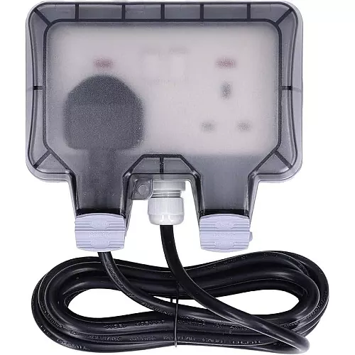 غطاء فيش جداري بارز خارجي ثنائي مقاوم للماء و الغبار معيار IP66 توفل