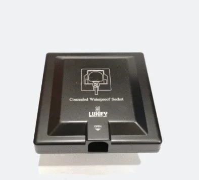 فيش 13 امبير مخفي LUXIFY  اسود مطور