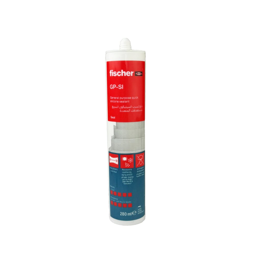 White Silicone 280 ml fischer 569746