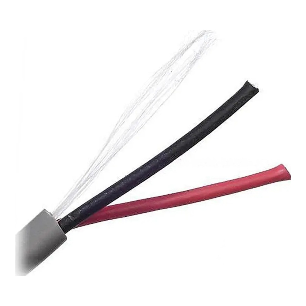 بلدن - كيبل تحكم - 2 خط - مقاس 18AWG - لون رمادي - 305 متر/اللفة - CU/PP/FR.PVC
