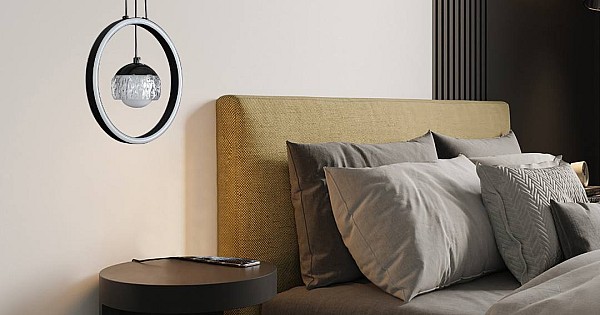 علاقي مودرن اسود لون الانارة 3 اضاءات 48 واط