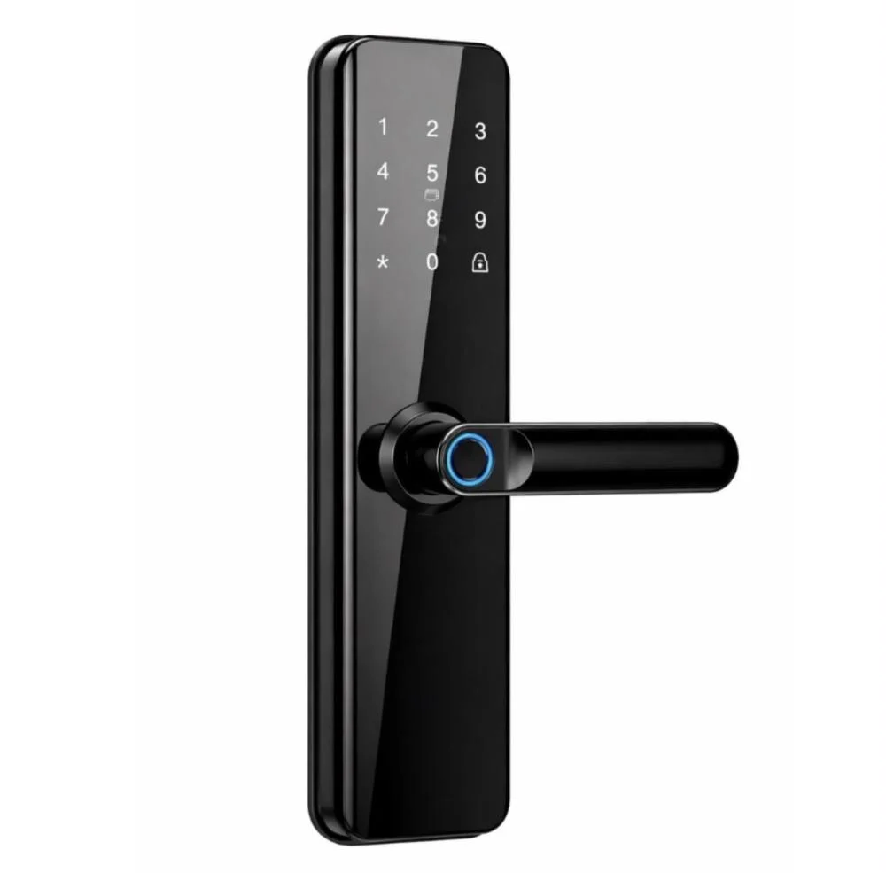 قفل باب ذكي كافان بمقبض وبصمة ونظام TTLock