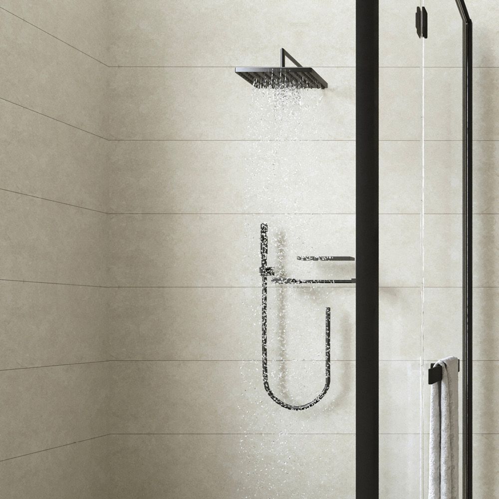 بلاط جدران سيراميك سعودي 30×90×1.0 سم بيج فاتح مطفي