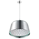 دش "الثريا" المطري السقفي مقاس 30 سم - إضاءة LED ذاتية (كروم لامع)