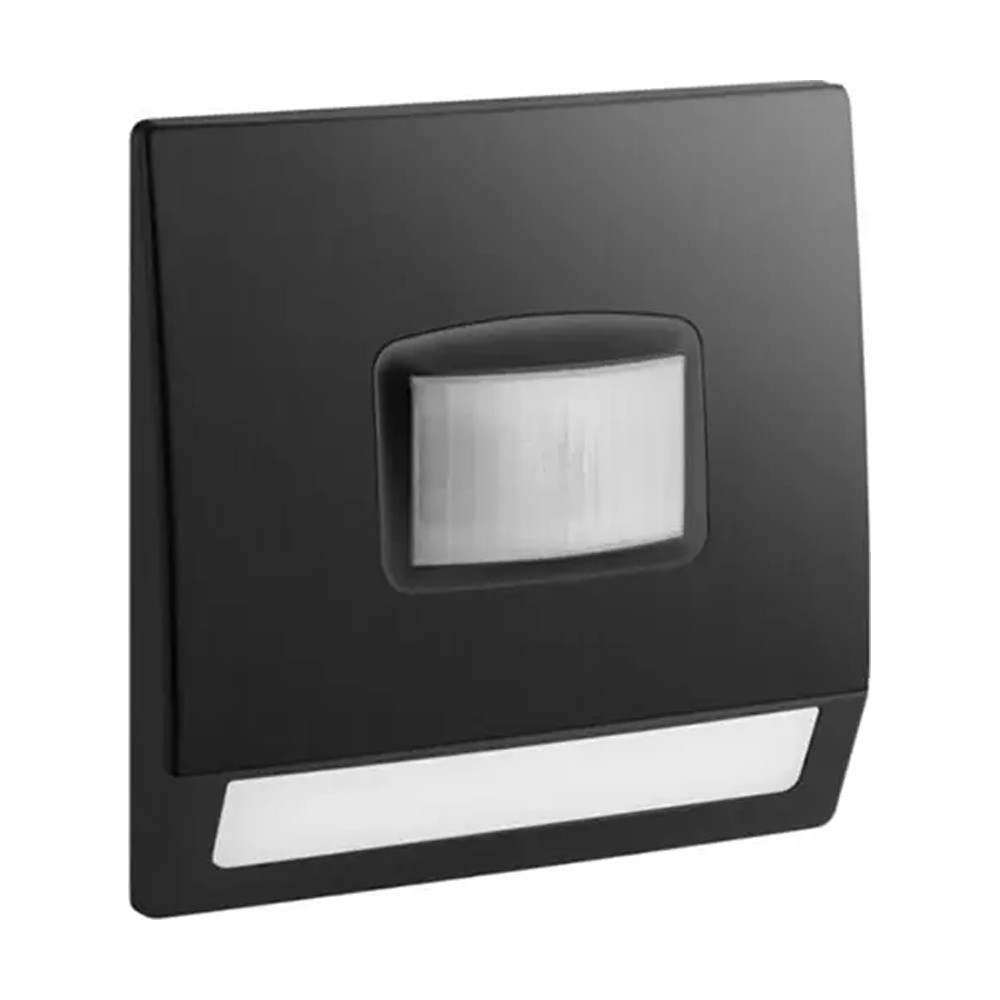ضوء الدرج مع كاشف حركة ليجراند Mallia Senses مفرد 100-250V 230V Brushed Black