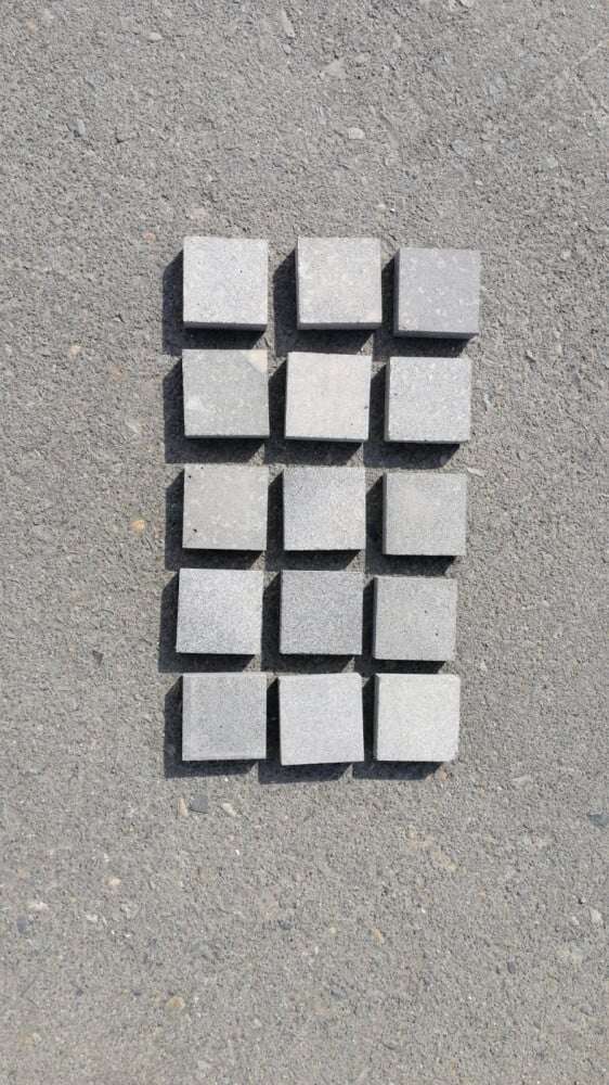 بلاط بازلت صغير بازلت أردني ليزر تاتش 10x10