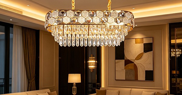 علاقي مودرن ذهبي E14*10