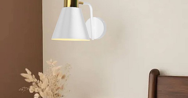 إضاءة جدارية مودرن ابيض E27*1