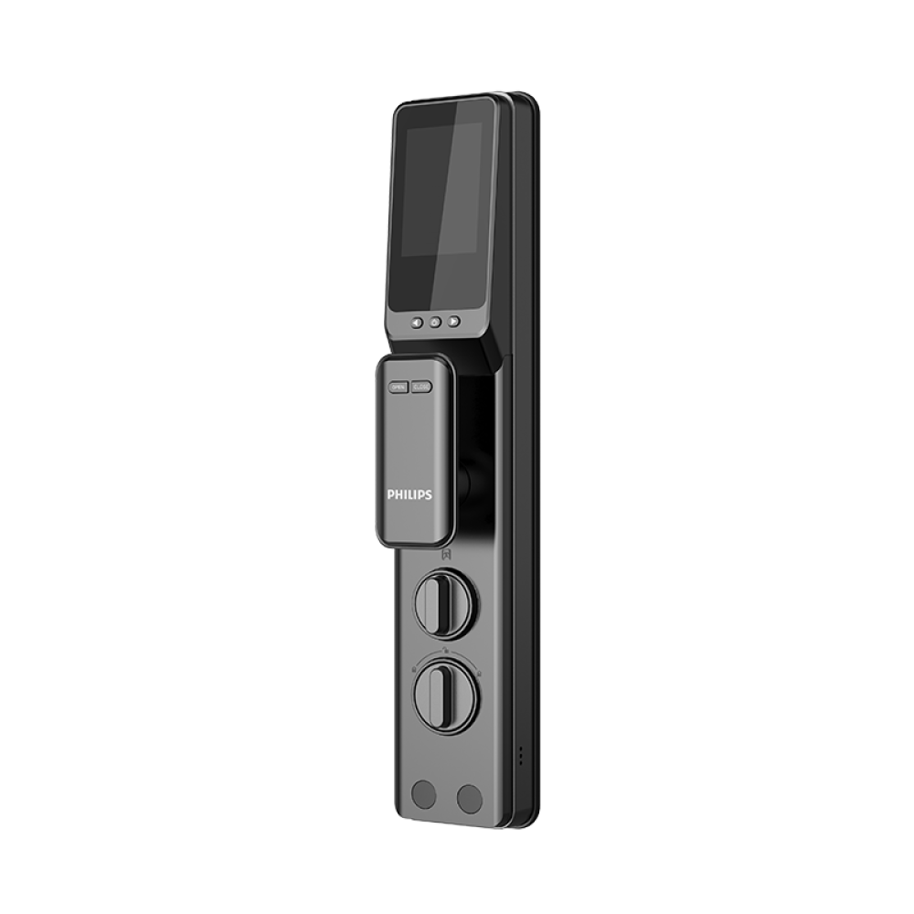 قفل باب ذكي فيليبس DDL303-VP-5HWS بمقبض دفع وسحب وواي فاي مدمج