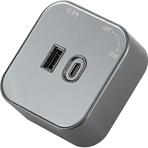 راس فيش مجرى مربع جرافيت مجوز USB+TYPE-C توفل
