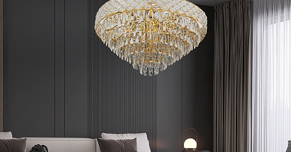 علاقي مودرن ذهبي E14*15