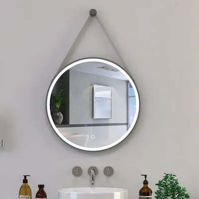 مرآة نارس إيطار رمادي LED 60CM